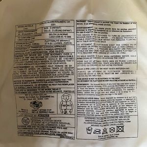 Spongebob infant life jacket